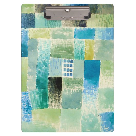 Abstract watercolor window by Paul Klee Klembord (Voorkant)