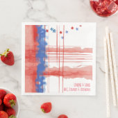 Abstract watercolorontwerp met aanpasbare ruimte servet (Insitu)