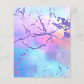 Abstract watercolorprintpatroon met gemengde kleur flyer (Achterkant)