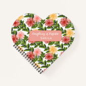 Abstract Watercolour Florals Notebook Clear Notitieboek (Voorkant)