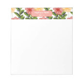 Abstract Watercolour Florals Notepad Notitieblok (Voorkant)