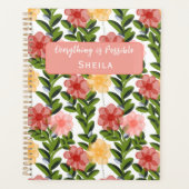 Abstract Watercolour Florals Planner (Voorkant)