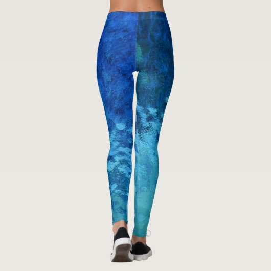 abstract waterglas leggings (Achterkant)
