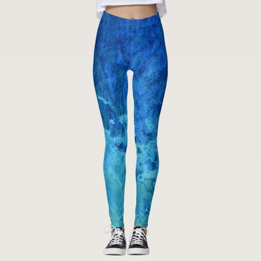 abstract waterglas leggings (Voorkant)