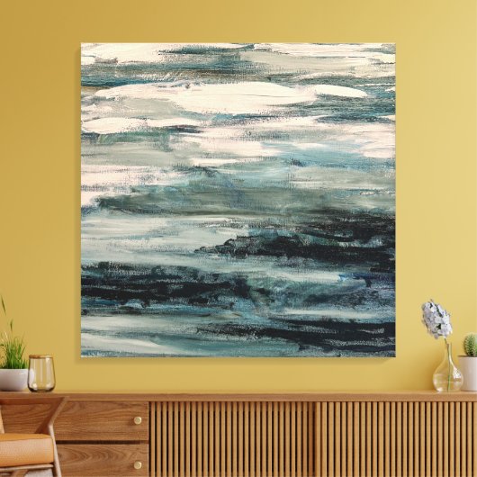 Abstract waterlandschap schilderij canvas afdruk (Insitu (Woonkamer))