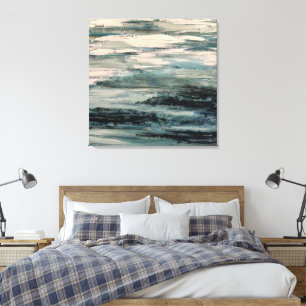 Abstract waterlandschap schilderij canvas afdruk