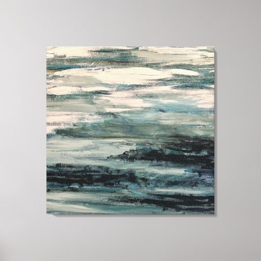 Abstract waterlandschap schilderij canvas afdruk (Voorkant)