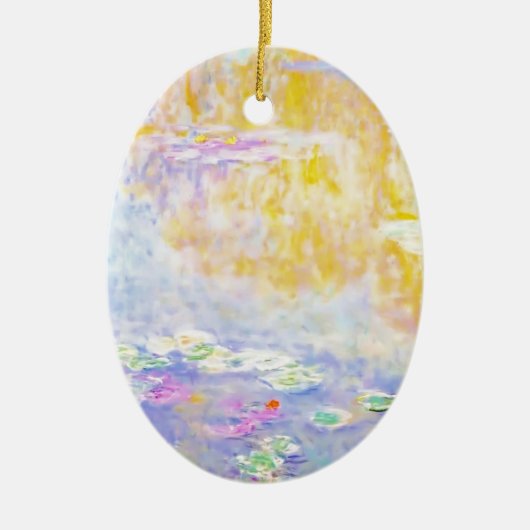 abstract, waterlelies van monet 7 keramisch ornament (Voorkant)