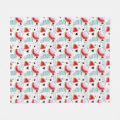 Abstract watermeloenpatroon fleece deken (Voorkant (Horizontaal))