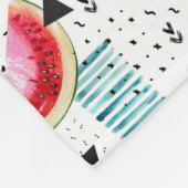 Abstract watermeloenpatroon fleece deken (Hoek)