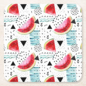 Abstract watermeloenpatroon kartonnen onderzetters (Voorkant)