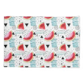 Abstract watermeloenpatroon kussensloop (Achterkant-Links)