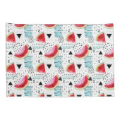 Abstract watermeloenpatroon kussensloop (Achterkant-Rechts)