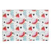 Abstract watermeloenpatroon kussensloop (Voorkant-Rechts)