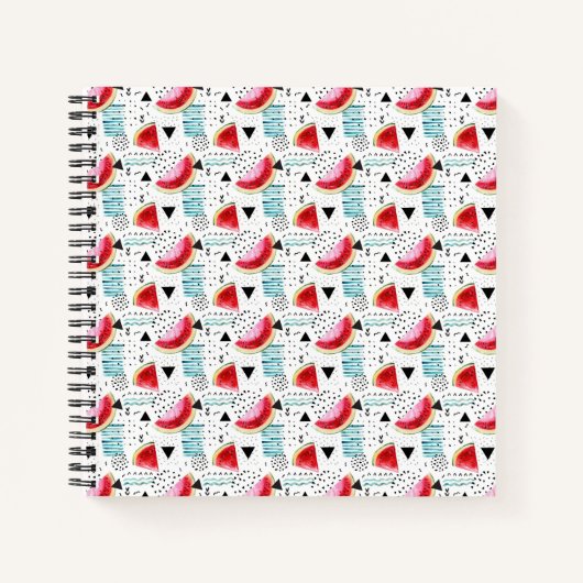 Abstract watermeloenpatroon notitieboek (Voorkant)
