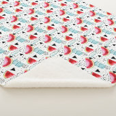 Abstract watermeloenpatroon sherpa deken (3/4)