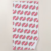 Abstract watermeloenpatroon strandlaken (Voorkant)