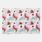 Abstract watermeloenpatroon theedoek (Horizontaal)
