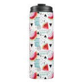 Abstract watermeloenpatroon thermosbeker (Voorkant)