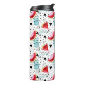 Abstract watermeloenpatroon thermosbeker (Gedraaid links)