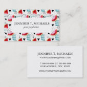 Abstract watermeloenpatroon visitekaartje (Voorkant / Achterkant)