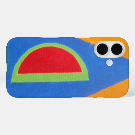Abstract Watermelon Splash Phone Case (Achterkant (horizontaal))