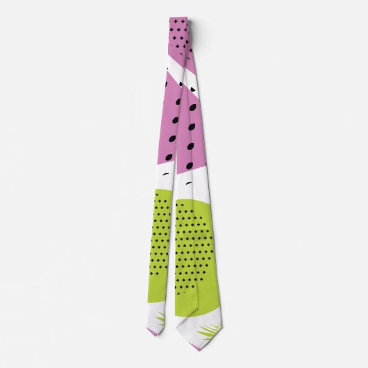 Abstract Watermelon Trendy Dad Stropdas (Achterkant)