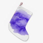 Abstract waterverf achtergrondafbeelding met vloei kleine kerstsok (Voorkant (Hangend))