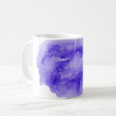 Abstract waterverf achtergrondafbeelding met vloei koffiemok (Voorkant links)