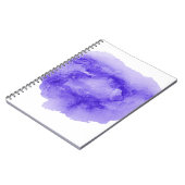 Abstract waterverf achtergrondafbeelding met vloei notitieboek (Linkerzijde)
