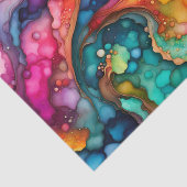 Abstract waterverf bewegingsgolven tissuepapier (Detail)