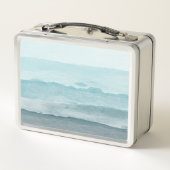 Abstract waterverf blauw zee (Achterkant)