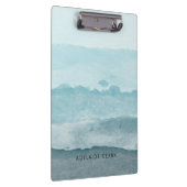 Abstract waterverf blauw zee klembord (Rechts)