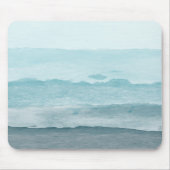 Abstract waterverf blauw zee muismat (Voorkant)