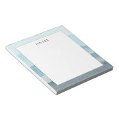 Abstract waterverf blauw zee notitieblok (Schuin)