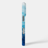 Abstract Waterverf Blauwe Oceaan Zee Case-Mate iPhone Case (Achterkant / Rechts)