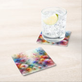 Abstract Waterverf Bloemen Onderzetter (Insitu)