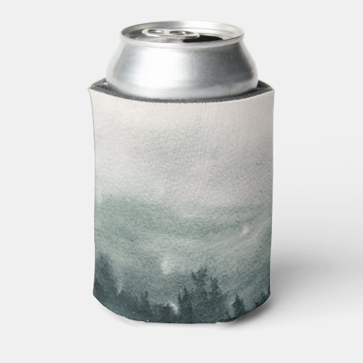 Abstract Waterverf boslandschap Blikjeskoeler (Blikje Achterkant)