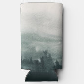 Abstract Waterverf boslandschap Seltzer Blikjeskoeler (Achterkant)