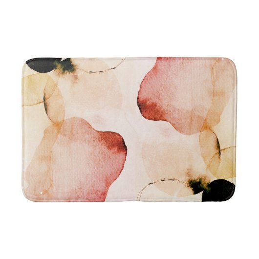 Abstract Waterverf douchetriem Badmat (Voorkant)