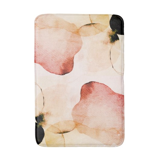 Abstract Waterverf douchetriem Badmat (Voorkant Verticaal)