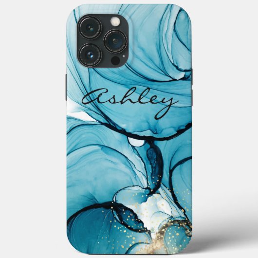 Abstract Waterverf Hoesje-Mate iPhone Case (Achterkant)