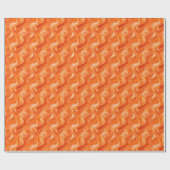 Abstract waterverf in oranje cadeaupapier (Vlak)