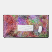 Abstract Waterverf ontwerp gedraaide kleuren lijne Bureaumat (Keyboard & Muis)