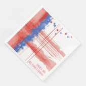 Abstract Waterverf ontwerp met  ruimte Servet (Hoek)