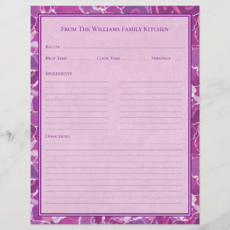 Abstract Waterverf Paars Roze Recept Papierblad