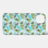 Abstract Waterverf palmstructuurpatroon Case-Mate iPhone Case (Achterkant (horizontaal))