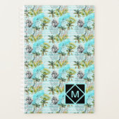 Abstract Waterverf palmstructuurpatroon Planner (Voorkant)