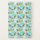 Abstract Waterverf palmstructuurpatroon Planner (Achterkant)