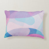 Abstract waterverf pastel kunstwerk | accentkussen accent kussen (Achterkant)